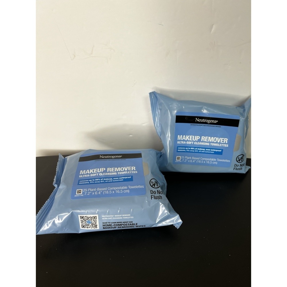 2x‎ Neutrogena Makeup Remover Towelettes 25 Ct Each